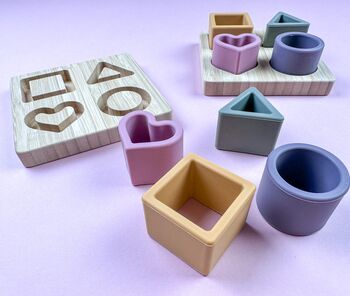 Silicone Shape Sorter/Puzzle Toy, 4 of 8