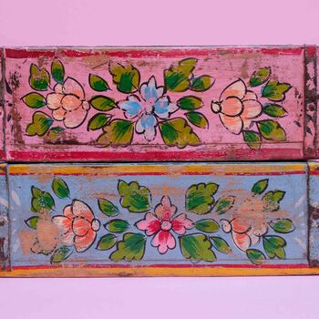 Blue Floral Indian Brick Mould, 3 of 12