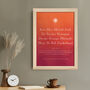 Personalised Diwali Gayatri Mantra Sunrise Framed Print, thumbnail 5 of 6