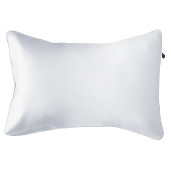 Silk Pillowcase White 100% Pure Soft Mulberry Silk Floral Luxury Hair Care Standard Double 50x75cm, 3 of 5