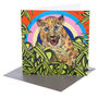 Rainbow Amur Leopard Greetings Card, thumbnail 2 of 2