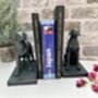 Set Of Two Bronzed Dog Bookends – Labrador And Spaniel, thumbnail 6 of 12