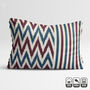 Zig Zag And Striped Handwoven Ikat Cushion Cover, thumbnail 1 of 8