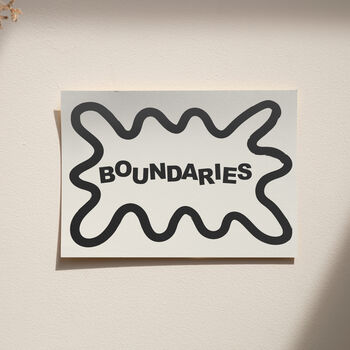 Boundaries Typography Print, 2 of 8