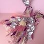 Mixed Shades Of Pink Christmas Dried Flower Arrangement, thumbnail 5 of 9