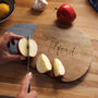Personalised Mr And Mrs Wood And Slate Chopping Board, thumbnail 4 of 4