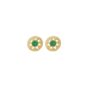 Gold Plated Sterling Silver Green Onyx Pendant Necklace, thumbnail 4 of 5
