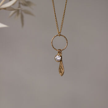 Astralis Necklace 14k Gold Filled And Cubic Zirconia, 2 of 6