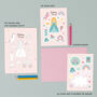 Princess Birthday Card With Stickers, thumbnail 2 of 7