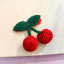 Crochet Big Cherry Hair Clip, thumbnail 1 of 2