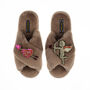 Classic Laines Slippers With Cupid And Love Brooch, thumbnail 7 of 7