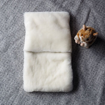 Personalised Sheepskin Hot Water Bottle Cover, 5 of 12