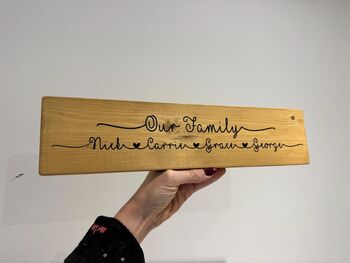 Our Family Wooden Sign, 6 of 7