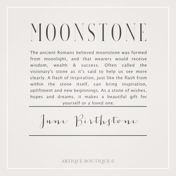 Moonstone Earrings In Gold, June Birthstone Gift, 4 of 9