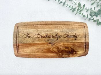 Personalised Engraved Family Name Board Wild Herb, 5 of 6