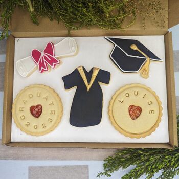 Graduation Mixed Box With Personalised Biscuits, 2 of 4
