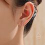 Chromosome Stud Earrings In Sterling Silver, thumbnail 8 of 12