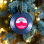 Personalised Vinyl Record Christmas Tree Decoration, thumbnail 1 of 5