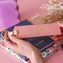 Personalised Pink Bookmark Gift For Her Travel Present, thumbnail 7 of 8