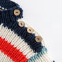 Toddler Striped Jumper Easy Knitting Kit, thumbnail 4 of 8