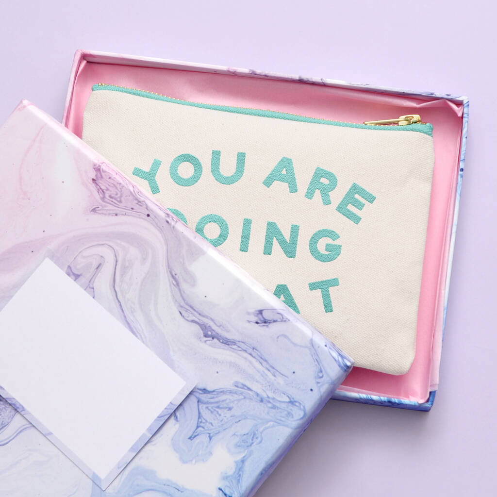 'You Are Doing Great' Little Pouch Makeup Bag, 1 of 5
