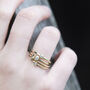 Andromeda Gold 3mm Diamond Ring, thumbnail 4 of 5