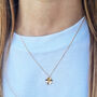 Diamond Four Leaf Clover Necklace – Silver/Gold Vermeil, thumbnail 2 of 8
