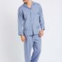 Men's Pyjamas Garrison Blue Herringbone, thumbnail 1 of 3