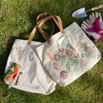 Stitch What You've Grown Gardening Tote Bag Diy Kit, 10 of 12