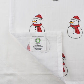 Christmas Muslin Pack Of Two, 5 of 5