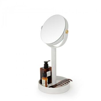 Loupe Table Mirror Oyster White, 3 of 3