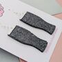 Pint Glass Glitter Resin Earrings, thumbnail 2 of 4