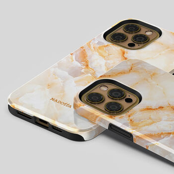 Creme Onyx Marble Tough Case For iPhone, 4 of 4
