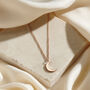 Small Personalised Crescent Moon Necklace, thumbnail 4 of 7