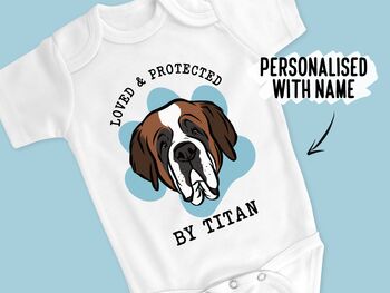 Saint Bernard Baby Onesie, 2 of 6