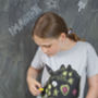 Kids Chalkboard T Shirt Unicorn Design, thumbnail 1 of 6