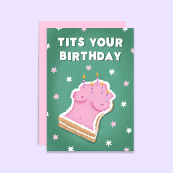 Tits Your Birthday Card | Funny Boobs Card, 3 of 3
