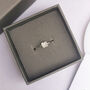 Silver Four Leaf Clover Ring, thumbnail 3 of 5