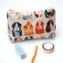 All The Breeds Oil Cloth Wash Bags, thumbnail 3 of 3