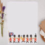 A4 Letter Writing Paper With Watercolour Queen's Guards, thumbnail 1 of 4