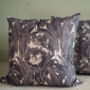 Birds And Aspidistra Block Printed Large Cushion, thumbnail 4 of 6