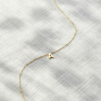 Petite 9ct Gold Initial Necklace, 8 of 12