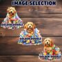 Personalised Golden Doodle In Christmas Lights, thumbnail 3 of 10