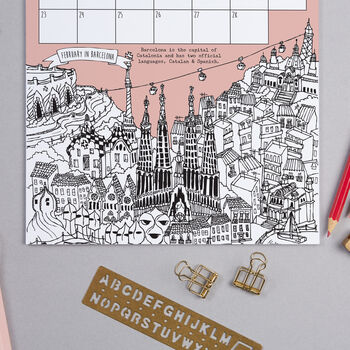 2026 City Illustrations Calendar, 2 of 5