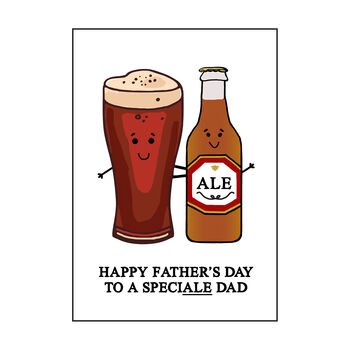 'Speciale Dad' Funny Beer Father's Day Card, 3 of 3
