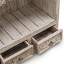 White Washed Wooden Display Shelving Unit For Bathroom, thumbnail 3 of 11