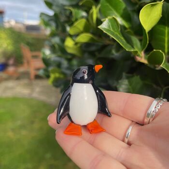 Hand Blown Little Glass Penguin, 2 of 5