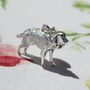 Cocker Spaniel Charm Sterling Silver, thumbnail 1 of 8