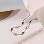 Emerald Green And Clear Cz Bracelet In Sterling Silver, thumbnail 7 of 12