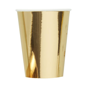 Gold Foiled Party Paper Cups, 2 of 3